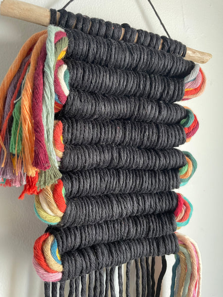 “Mini Fruit Loops In Black” Wall Hanging