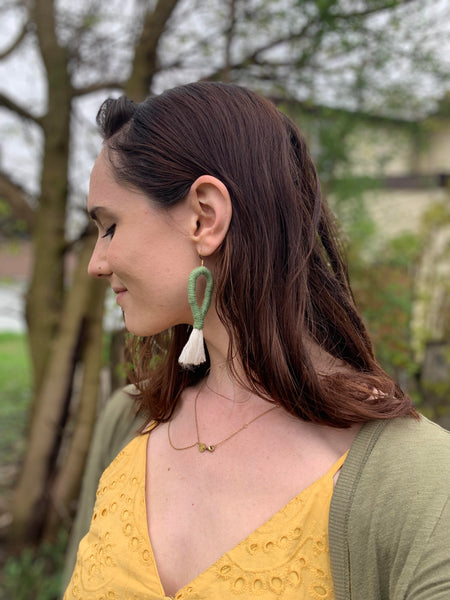 Macrame Loop Earrings