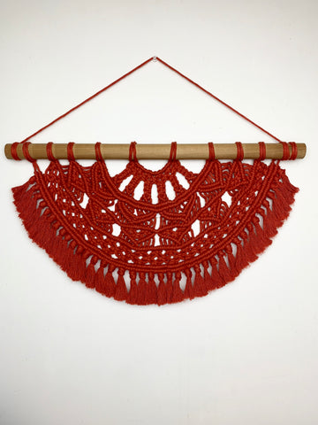 Red Mandala Wall Hanging