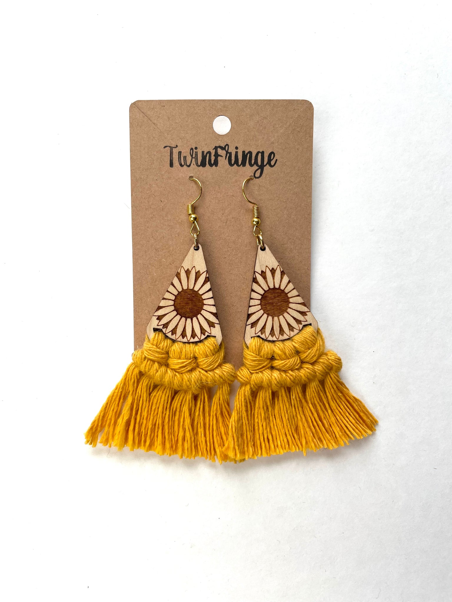 Golden Flower Earrings
