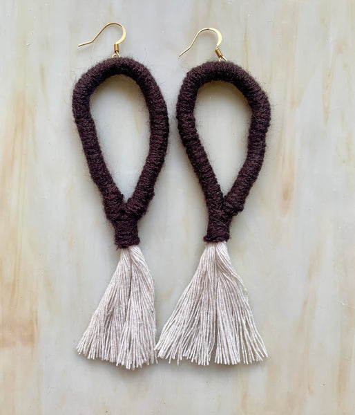Macrame Loop Earrings