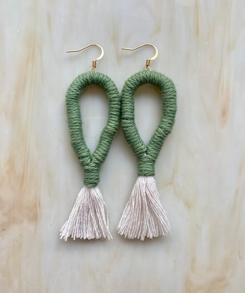 Macrame Loop Earrings