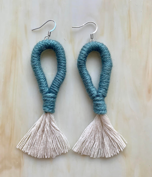 Macrame Loop Earrings
