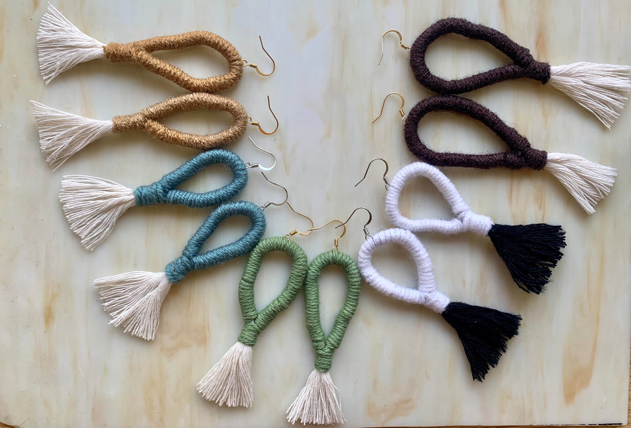 Macrame Loop Earrings