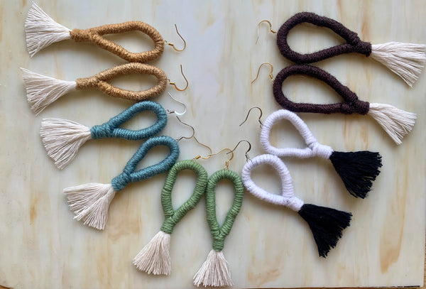Macrame Loop Earrings